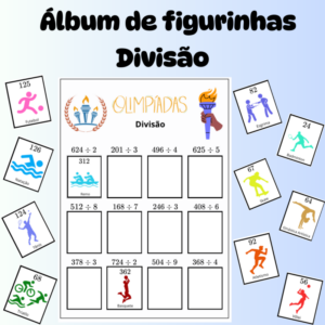 Álbum de Figurinhas da Divisão com Tema da Olimpíada