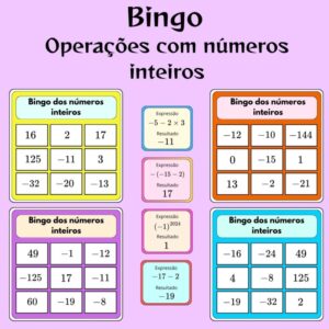🎉 Bingo de Números Inteiros – Diversão Garantida! 🎉