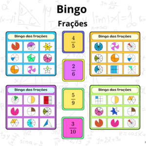 Frações – Bingo – Representação geométrica