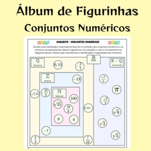 Álbum de Figurinhas dos Conjuntos Numéricos