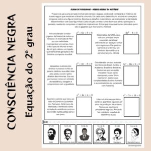 Álbum de Figurinhas – Equação do 2º grau