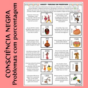 🌍✨ Álbum de Figurinhas: Porcentagem e a Influência Africana no Brasil! ✨🌍