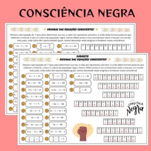 Consciência Negra e Equações do Primeiro Grau
