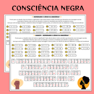 Desvende a Frase Secreta: Consciência Negra e Números Inteiros!