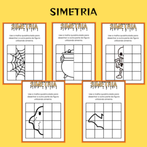 🎃 Desenhos Simétricos de Halloween🎃