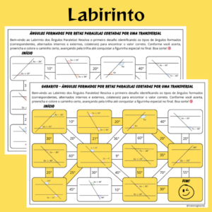Labirinto dos Ângulos Paralelos: Explore e Aprenda!