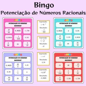 Bingo Matemático: Potenciação de Números Racionais 🎲✨