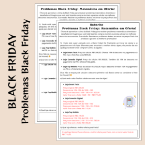 Atividade Matemática – Desafios da Black Friday