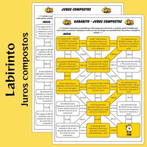 Labirinto de Juros Compostos: Transforme o Aprendizado em uma Aventura Matemática! 💰🧩