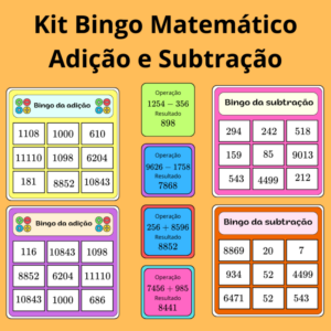 Kit Bingo Matemático – Adição e Subtração