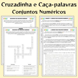 Cruzadinha e Caça-Palavras sobre Conjuntos Numéricos