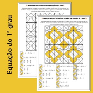 Mosaico Matemático: Equação do 1º grau