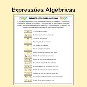 📚 Aprendendo com Figurinhas: Expressões Algébricas! ✂️✨