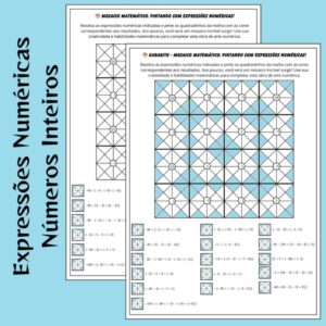 Mosaico Matemático: Operações com Números Inteiros