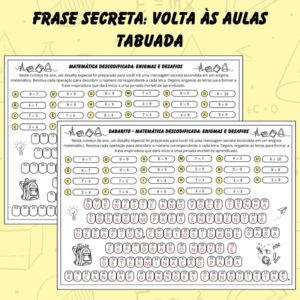 🖋️ Matemática Descodificada: Enigmas da Tabuada 🎉