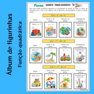🎉 Álbum de Figurinhas: Função Quadrática 🎉