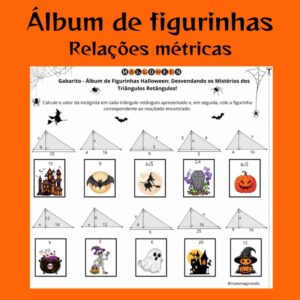 📐 Álbum de Figurinhas: Relações Métricas 🔍✨