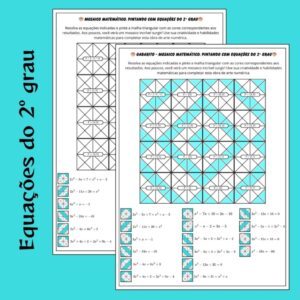 🎨 Mosaico Matemático – Equação do 2º Grau! 🔢✨