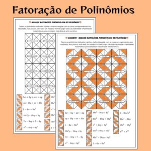 🎨🧩 Mosaico da Fatoração de Polinômios: Resolva, Descubra e Pinte! 🖌️✨