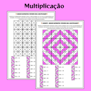 Mosaico Matemático: Multiplicação de Números Naturais