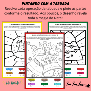 Pintando com a Tabuada – Natal