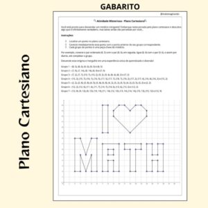🗺️ Desvendando o Plano Cartesiano: I ❤️ Math! 💙📐