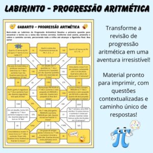 🧠 Labirinto – Progressão Aritmética 📊✨