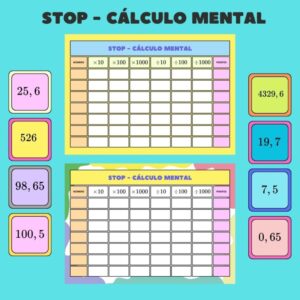 STOP Cálculo Mental: Multiplicação e Divisão com Decimais