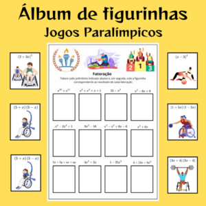 Fatoração com o Álbum de Figurinhas Paraolimpíadas