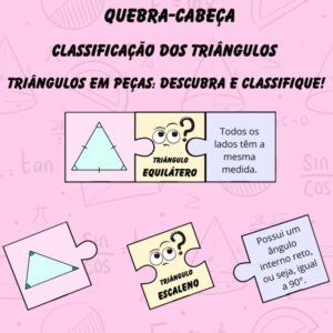 🧩 Triângulos em Peças: Descubra e Classifique!