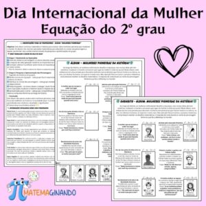 📜 Álbum Interativo – Equação do 2º grau – Mulheres Pioneiras da História! 🚀✨