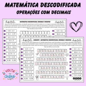 🔢 Decifre a Matemática: Operações com Decimais