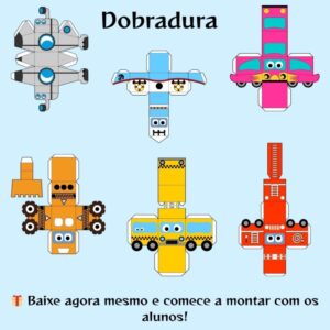 🧩 Dobraduras Divertidas para Imprimir e Montar!