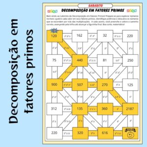 🧩 Labirinto da Decomposição em Fatores Primos – Atividade Interativa