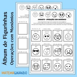 Álbum de Figurinhas – Operações com Monômios 🧮✨