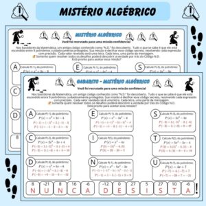 Mistério Algébrico – Valor Numérico de Polinômios