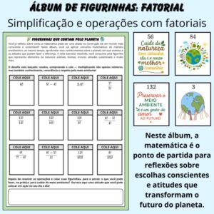 Álbum de Figurinhas: Fatorial – Simplificação e Operações com Fatoriais