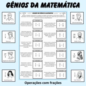 Coleção dos Gênios da Matemática — Operações com Frações 📘✨