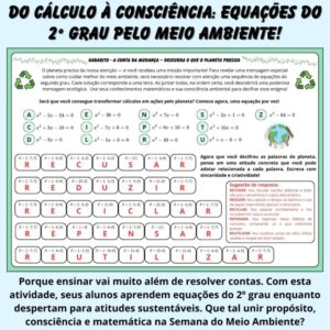 A Conta da Mudança – Equações do 2º Grau com Propósito! 🌍📘