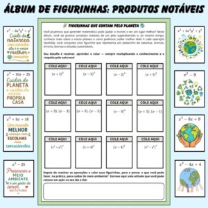 🌿 Álbum de Figurinhas: Produtos Notáveis + Meio Ambiente ✖️🌎
