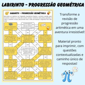 🧠 Labirinto – Progressão Geométrica 📈✨