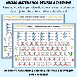 Missão Matemática: Decifre a Tabuada! (Férias)