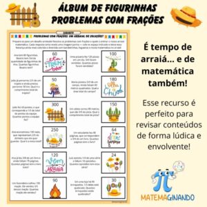 🌽 Problemas com Frações – Arraiá da Matemática 🎉📐