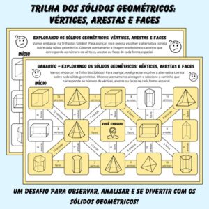 Trilha sobre Sólidos Geométricos: Vértices, Arestas e Faces