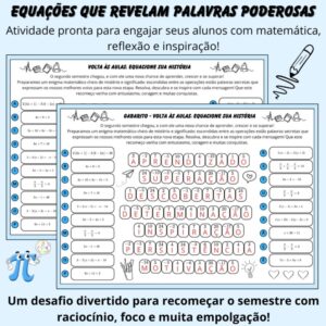 Equações com Propósito – Atividade para a Volta às Aulas 2026