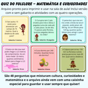 Quiz do Folclore – 48 Perguntas de Cultura, Curiosidades e Matemática