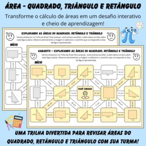 Trilha da Área – Quadrado, Retângulo e Triângulo