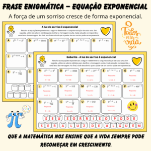 Setembro Amarelo e Matemática: Frase Enigmática – Equação Exponencial