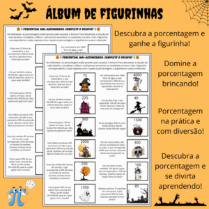 Álbum de Figurinhas de Porcentagem!