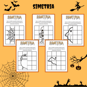 Desenhos Simétricos de Halloween